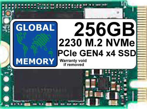 256GB M.2 2230 PCIe Gen4 x4 NVMe SSD FOR MICROSOFT SURFACE 3 / 4 / Pro (X, 7+, 8, 9) / GO / STEAM DECK - Click Image to Close